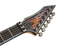 BC Rich Extreme Series Warlock Exotic Electric Guitar with Floyd Rose in Purple Haze - Image 2