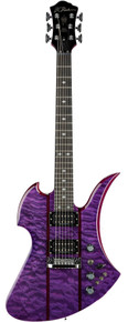 BC Rich Legacy Series Mockingbird STQ Hardtail Electric Guitar in Transparent Purple - Image 2