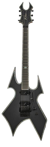 BC Rich Extreme Series Warbeast Electric Guitar with Floyd Rose in Matte Black - Image 3