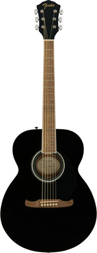 Fender DE FA-135 Concert Acoustic Guitar in Black - Image 3
