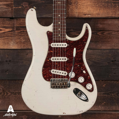 Hansen Guitars S-Style Electric Guitar in Polaris White - Image 3