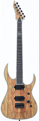 BC Rich Extreme Series Shredzilla Exotic Electric Guitar in Spalted Maple - Image 3