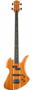 BC Rich Legacy Series Heritage Classic Mockingbird Bass Guitar in Natural Koa - Image 2