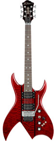 BC Rich Legacy Series Rich "B" ST Electric Guitar with Floyd Rose in Transparent Red - Image 2