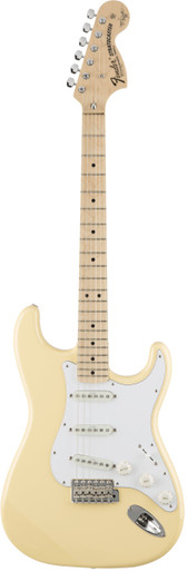 Fender Made in Japan Yngwie Malmsteen Signature Stratocaster Electric Guitar in Vintage White - Image 3