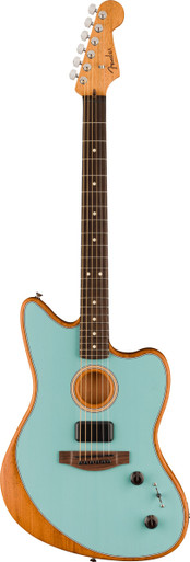 Fender Acoustasonic Player Jazzmaster Acoustic/Electric Guitar in Ice Blue - Image 3