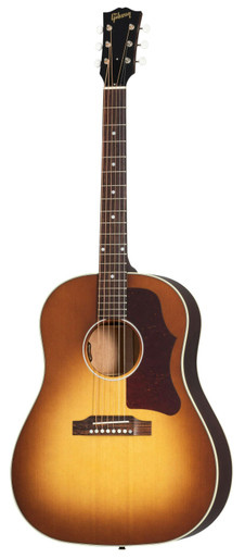 Gibson J-45 50s Faded Electro Acoustic Guitar in Faded Sunburst - Image 3