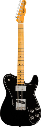 Fender American Vintage II 1977 Telecaster Custom Electric Guitar in Black - Image 3
