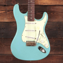 Hansen Guitars S-Style Electric Guitar in Daphne Blue, Rosewood Fretboard - Image 2