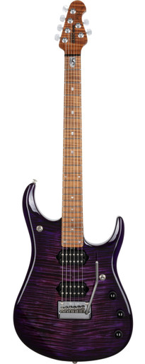 Music Man JP15 John Petrucci Signature Electric Guitar in Purple Nebula Flame Top - Image 3