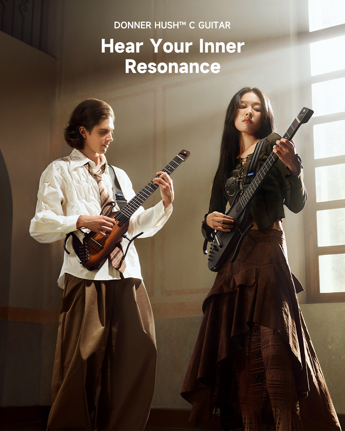 Donner HUSH™ C Nylon Acoustic-Electric Guitar - Image 6