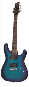 Schecter C-6 Plus Electric Guitar in Ocean Burst Blue - Image 2
