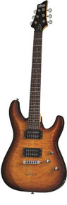Schecter C-6 Plus Electric Guitar in Vintage Sunburst - Image 2