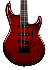 Music Man L4 HT SSS Steve Lukather Signature Electric Guitar in Redburst (19214) - Image 3