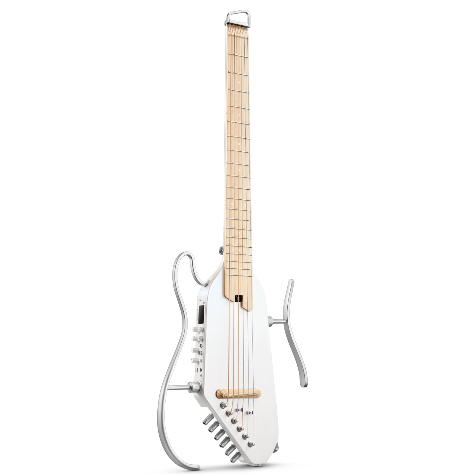 Donner HUSH™ I PRO Acoustic-Electric Travel Guitar - WHITE