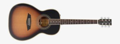 Sire Larry Carlton A4 Parlour Electro Acoustic Guitar in Vintage Sunburst - Image 3