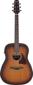 Ibanez AAD54E-OMH Electro Acoustic Guitar in Open Pore Mahogany Sunburst - Image 2
