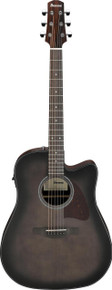 Ibanez AAD70CE-TBN Electro Acoustic Guitar in Transparent Charcoal Burst Low Gloss - Image 2