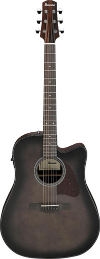 Ibanez AAD70CE-TBN Electro Acoustic Guitar in Transparent Charcoal Burst Low Gloss - Image 3