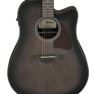 Ibanez AAD70CE-TBN Electro Acoustic Guitar in Transparent Charcoal Burst Low Gloss