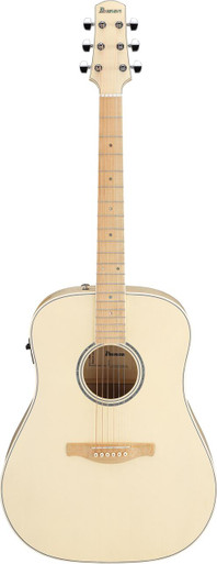Ibanez AAD77M1E-OAW Electro Acoustic Guitar in Open Pore Antique White - Image 3