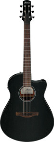 Ibanez AAM340CE-RUB Advanced Auditorium Electro Acoustic Guitar in Rustic Black - Image 2