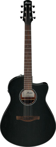 Ibanez AAM340CE-RUB Advanced Auditorium Electro Acoustic Guitar in Rustic Black - Image 3
