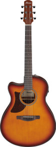 Ibanez AAM50LCE-OLB Left Handed Advanced Auditorium Electro Acoustic Guitar in Open Pore Light Brown Sunburst - Image 2
