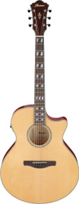 Ibanez AE170-NTR AE Series Electro Acoustic Guitar in Natural with Transparent Red Back & Sides - Image 2