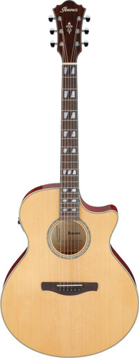 Ibanez AE170-NTR AE Series Electro Acoustic Guitar in Natural with Transparent Red Back & Sides - Image 3