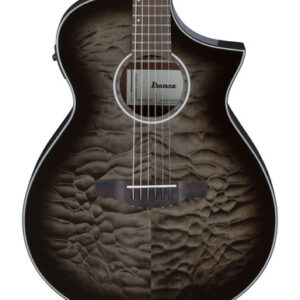 Ibanez AEWC16QA-TKH Electro-Acoustic Guitar in Transparent Black Sunburst High Gloss