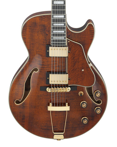 Ibanez AG95MG-DA Artcore Expressionist Hollow Body Electric Guitar in Dark Amber - Image 1