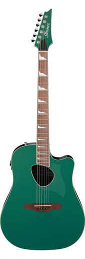 Ibanez Altstar Series Electro Acoustic Spruce Top Jungle Green Metallic High Gloss - Image 3
