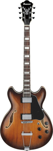 Ibanez AS7328-TBC Artcore Baritone Semi-Hollow Electric Guitar in Tobacco Brown - Image 3