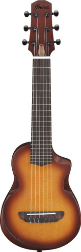 Ibanez AUP10N Advanced Electro Acoustic Ukulele in Open Pore Light Brown Sunburst - Image 3