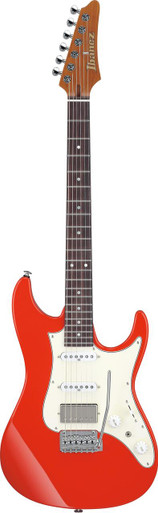 Ibanez AZ2204NW-VR AZ Prestige Series HSS Electric Guitar in Vermillion Red - Image 3