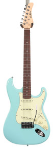 B Stock : Eastcoast ST1 Electric Guitar in Daphne Blue Rosewood Fretboard Mint Guard 005 - Image 2