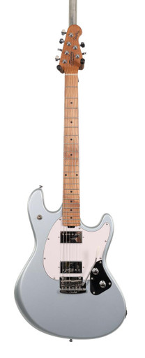 B Stock : Sterling by Music Man Stingray Electric Guitar in Firemist Silver 001 - Image 3