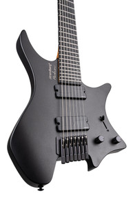 Strandberg Boden Metal NX 7 Electric Guitar in Black Granite, Roasted Maple Neck - Image 2