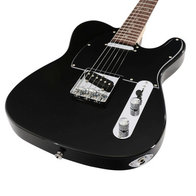 EastCoast T1 Electric Guitar Starter Pack in Black (Rosewood) with 10W Amp & Accessories - Image 3