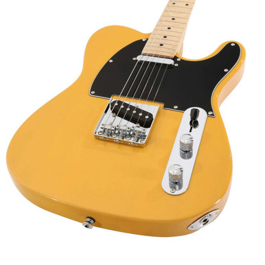 EastCoast T1 Electric Guitar Starter Pack in Butterscotch with 10W Amp & Accessories - Image 3