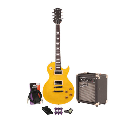 EastCoast L1 Electric Guitar Starter Pack in Lemon with 10W Amp & Accessories