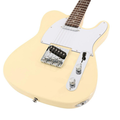 EastCoast T1 Electric Guitar Starter Pack in Vintage White with 10W Amp & Accessories - Image 3