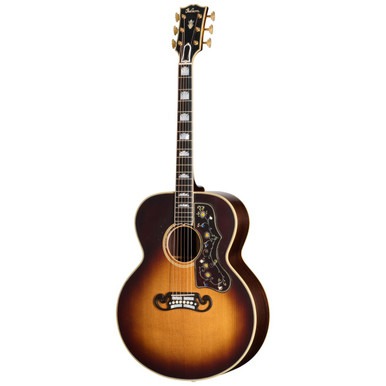 Gibson Custom Shop Pre-War SJ-200 Rosewood Acoustic Guitar in Light Aged Vintage Sunburst - Image 3