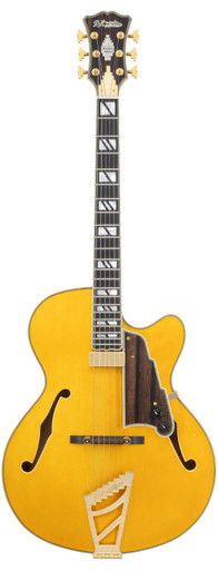 D'Angelico Excel 16 Archtop Electric Guitar In Amber - Image 3