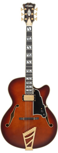D'Angelico Excel 16 Archtop Electric Guitar In Amaretto Burst - Image 3