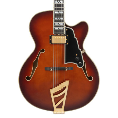 D'Angelico Excel 16 Archtop Electric Guitar In Amaretto Burst