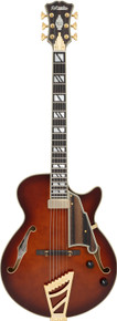 D'Angelico Excel SS Soho Semi-Hollow Electric Guitar in Amaretto Burst - Image 2