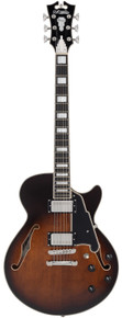 D'Angelico Premier SS Single Cutaway Electric Guitar in Brown Burst - Image 2