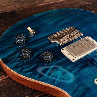 PRS DGT Flame Top David Grissom Electric Guitar in Aquamarine - Image 3